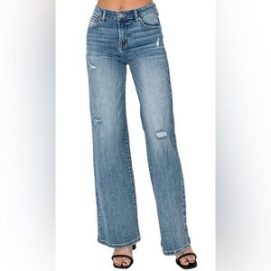 RISEN JEANS WOMEN'S VINTAGE WASH JEANS